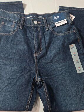 New With Tags Old Navy High-Rise Slouchy Straight Jeans Size 16